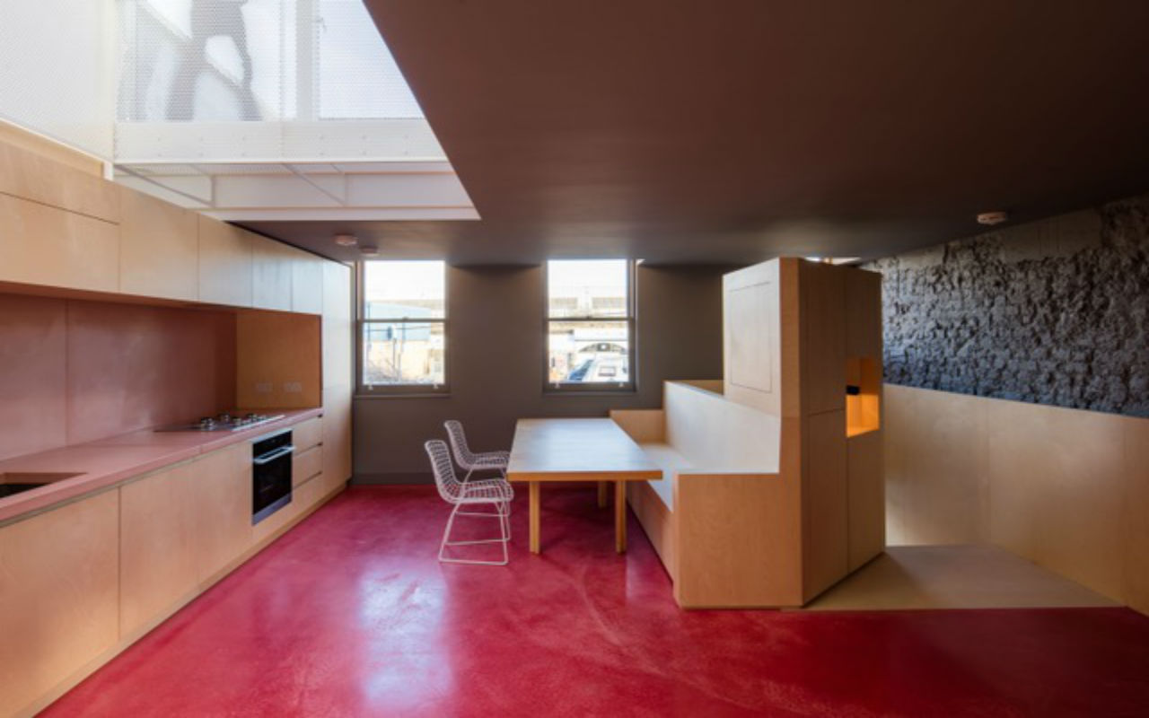 Red Puur PSR floor in a residential kitchen